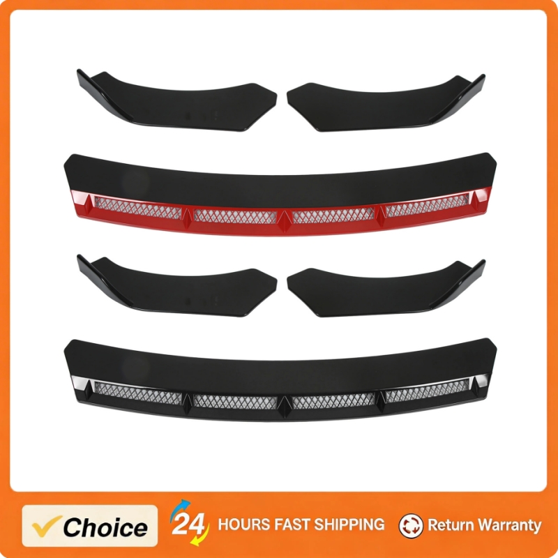 Car Accessories Lipa - 3-delige universele auto voorbumper lip spoiler