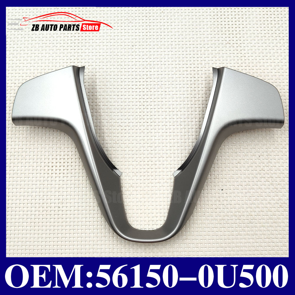 Steering Wheel Cover - Verna stuurwiel sierplaat, stuurwiel zilveren V-vormige