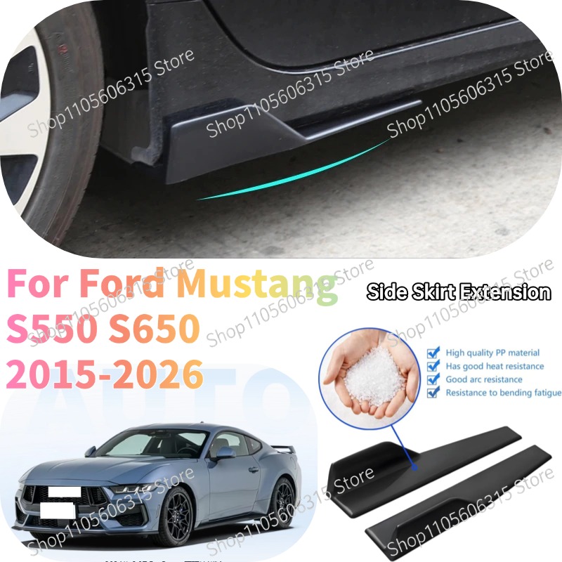 Car Accessories Lipa - 48cm Achterbumper Splitter Schort Spoiler Zijrok