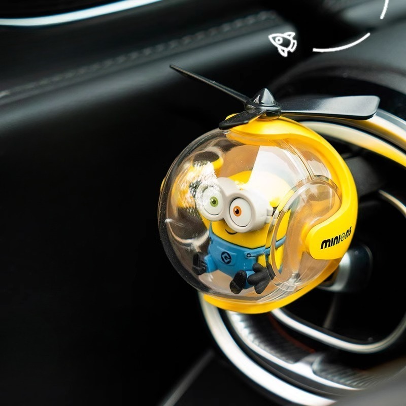 Car Accessories Inside - Minionsed autoluchtverfrisser, schattige cartoon auto-ventilatieparfumclip, creatieve