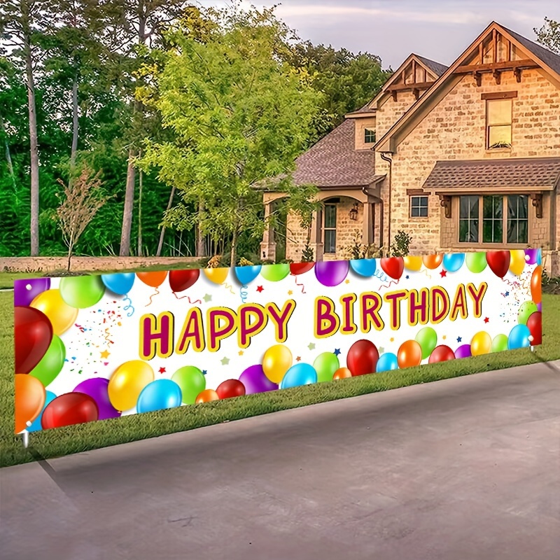 Car Accessories Banner - Verjaardagsbanner Happy Birthday-bord Ballonbanner Feestartikelen Decoratie