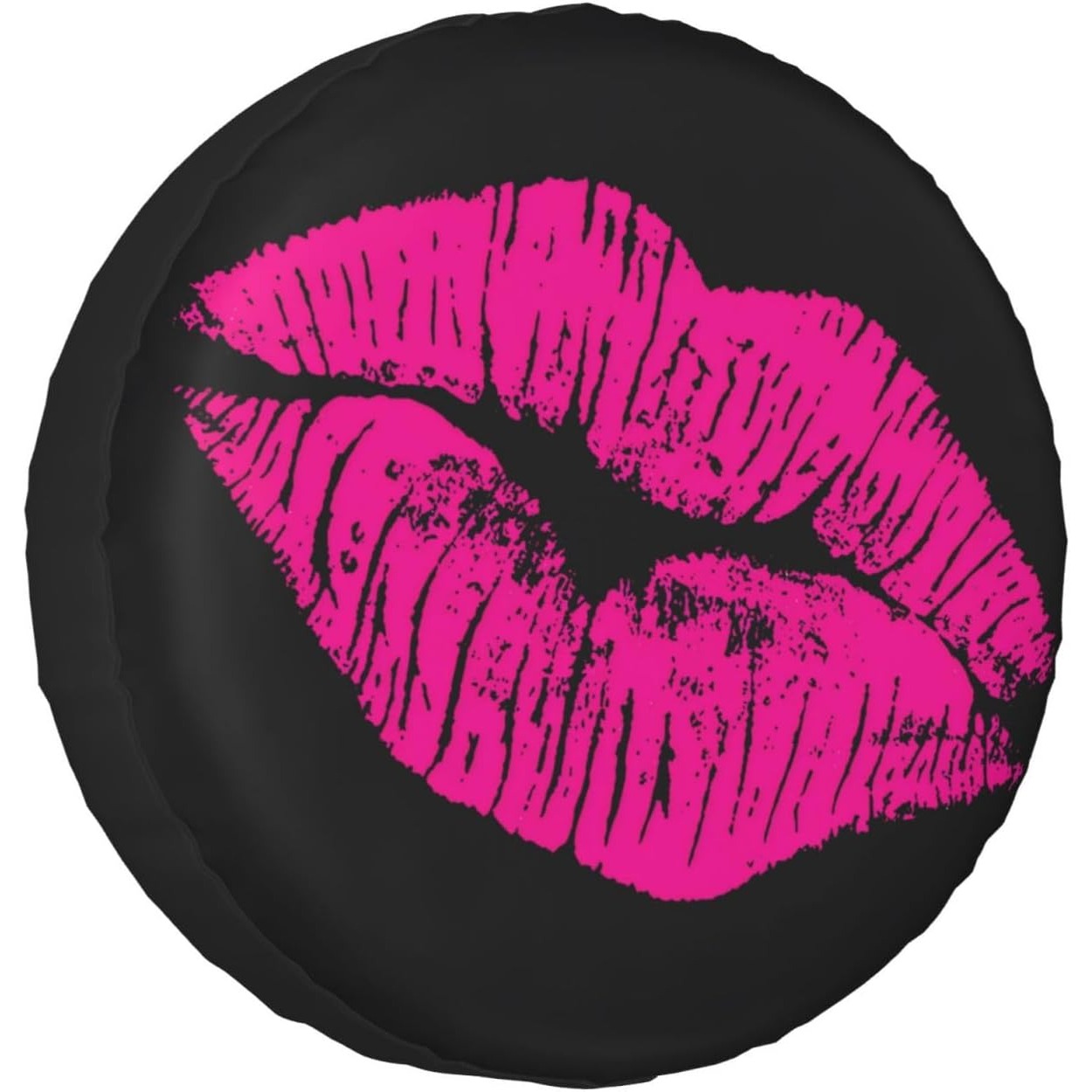 Car Accessories Lipa - 80s Hot Pink Kiss Lips Reservewielhoes