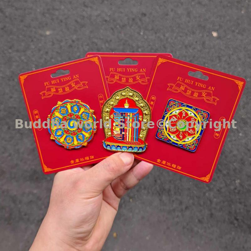 Car Accessories Thailand - 3pcs Tibet Thailand Tempel Kalachakra karakter