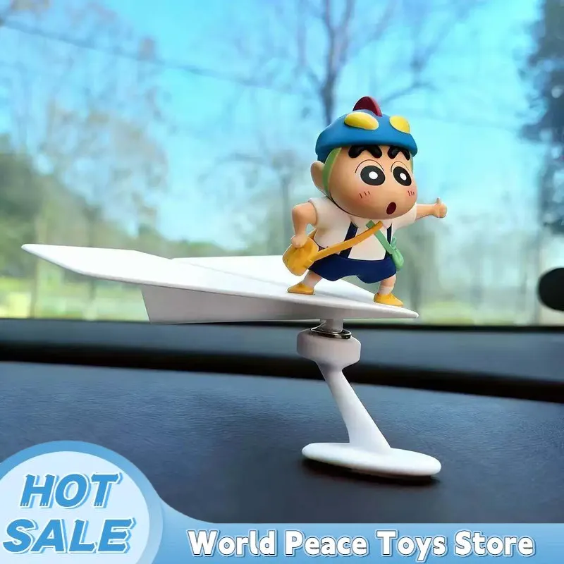 Car Accessories Decoration - Draaiende vliegtuigvormige Crayon Shin-Chan auto dashboard