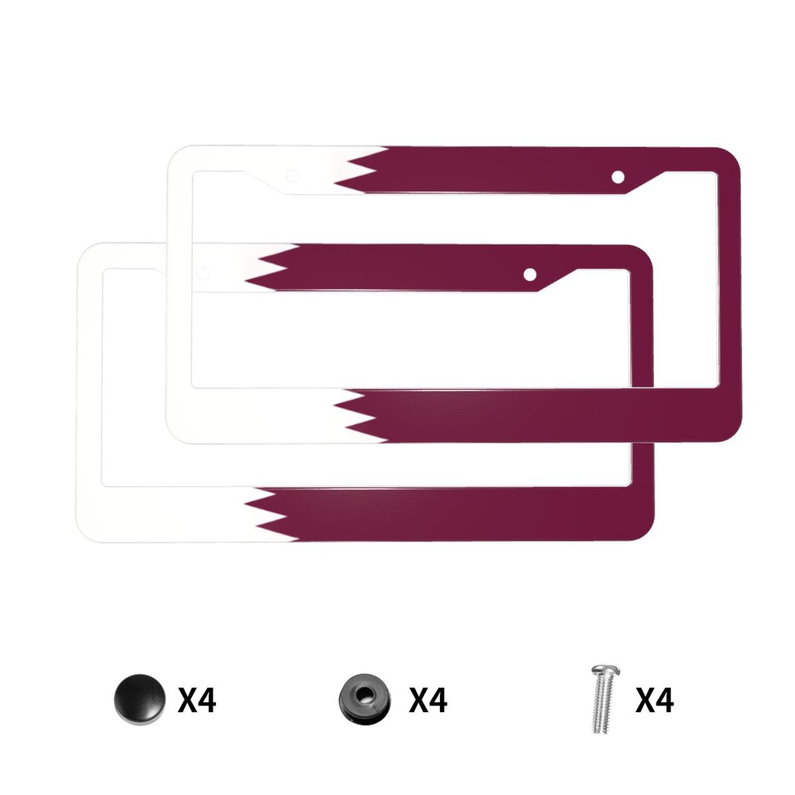 Vlag van Qatar Patroon Kenteke - Qatar Car Accessories recensie en prijs