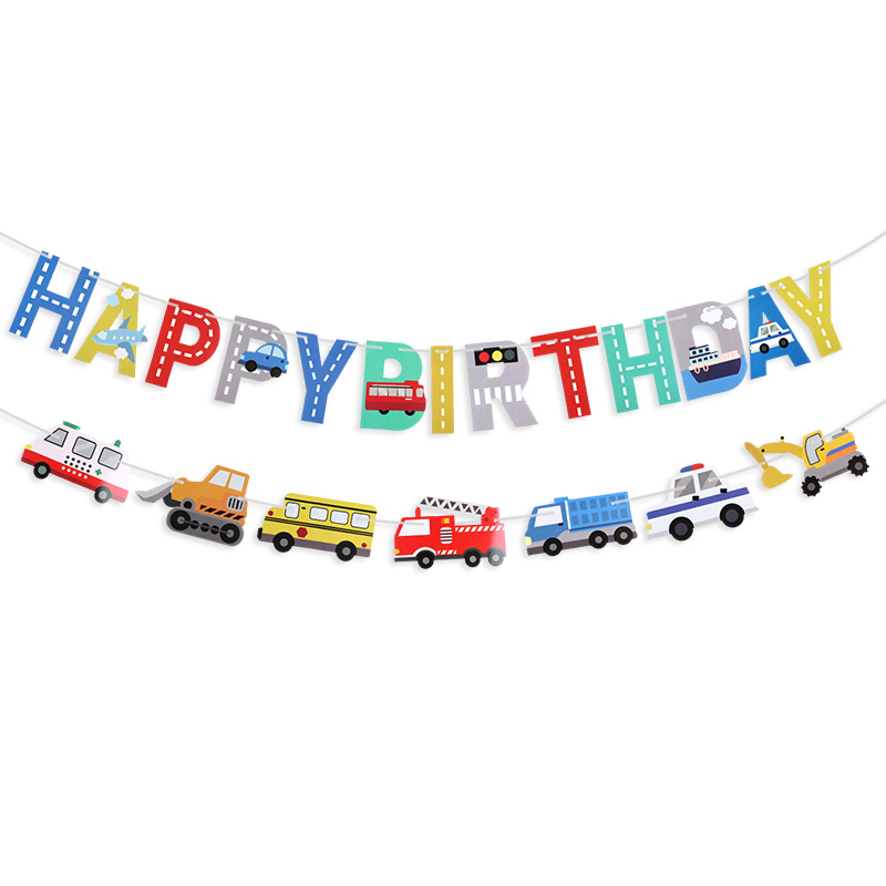 Cartoon auto gelukkige verjaar - Car Accessories Banner recensie en prijs