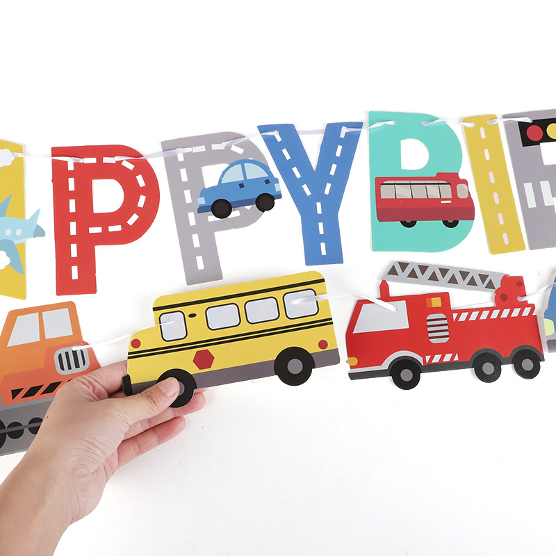 Cartoon auto gelukkige verjaar - Car Accessories Banner recensie en prijs