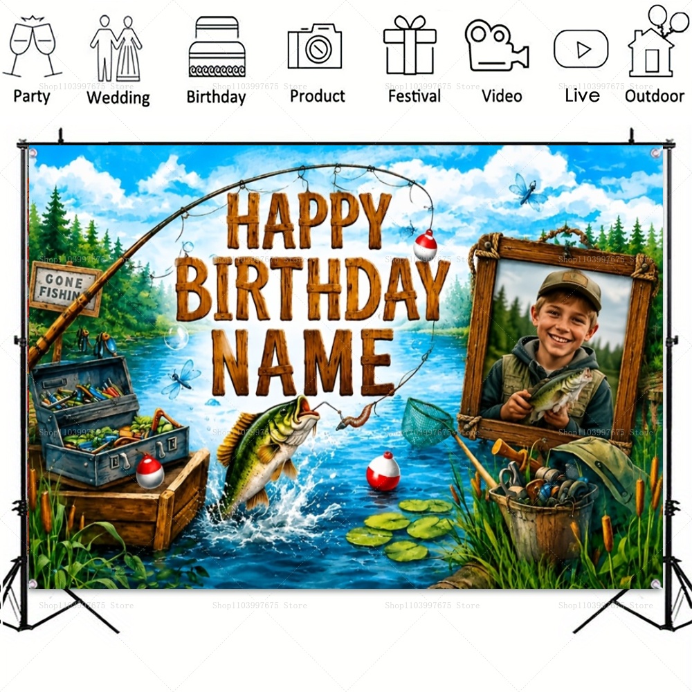 Aangepaste naam Foto met visse - Car Accessories Banner recensie en prijs