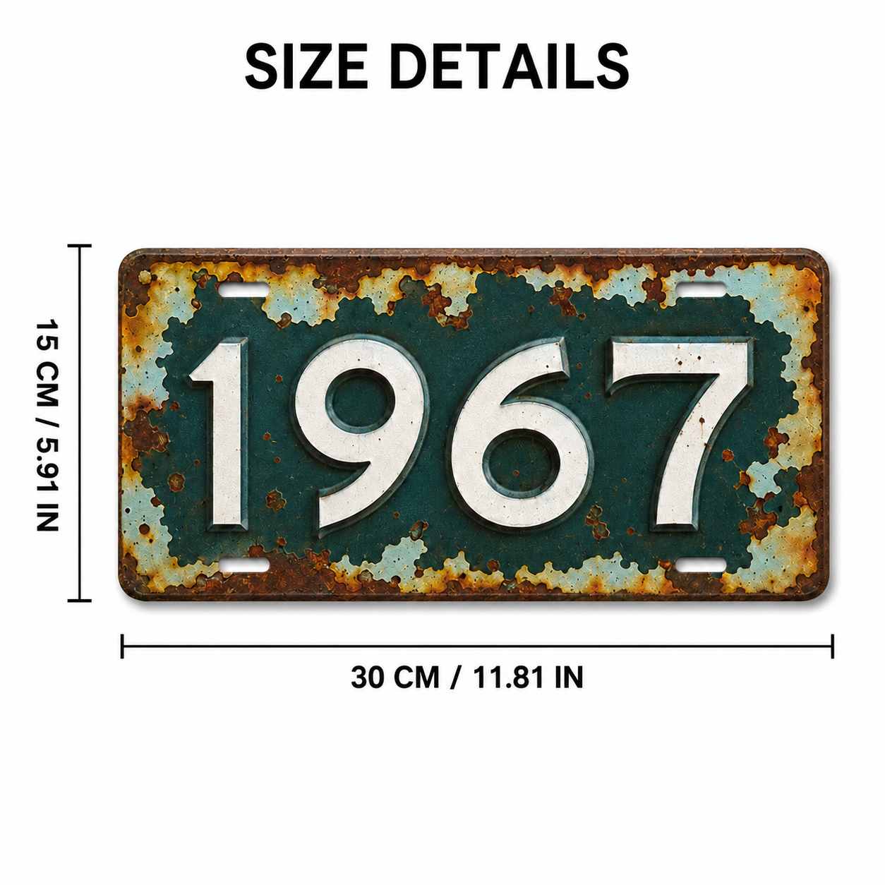 2D plat, 1 stuk vintage Phuket - Car Accessories Thailand recensie en prijs